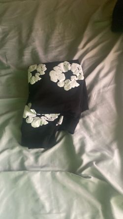 Black and whit denim tears size M