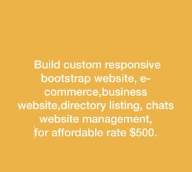 Build well responsive HTML5 including backend login and admin