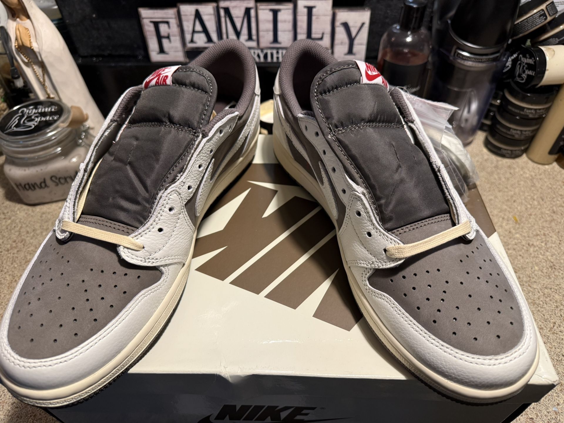 Travis Scott Air Jordan 1\'s, size 11 Brand new Travis Scott sneakers available in-store & online  main image 4
