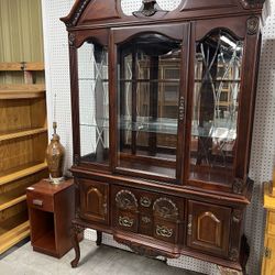 Mahogany China Hutch