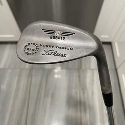 Titleist BV256 • 12 Vokey Design Mild Steel Raw 8620 35.5” RH - STILL AVAILABLE 