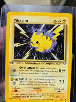 Pikachu Neo Genesis Regular Pokémon TCG WOTC Vintage Card