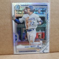 2020 Bowman Chrome Mojo Refractor Bobby Witt Jr Prospect Rookie 