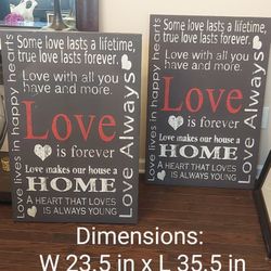 "LOVE" Canvas Wall Art