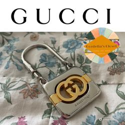 VTG Gucci RARE Luxury Logo Keychain or Bag Charm