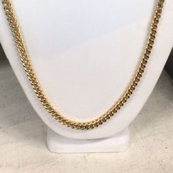 10K Yellow Gold 32” Franco Box Link Chain 47.6 Grams 5mm
