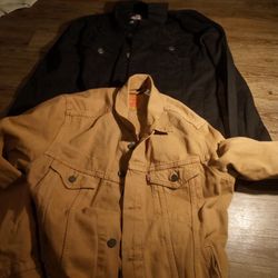 LEVI'S/ COPPER RIVER BLUE JEAN JACKETS