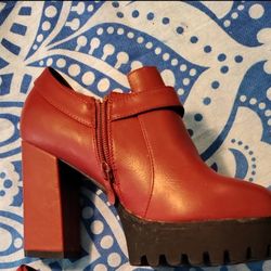 brand new cowhide leather women's high heels 