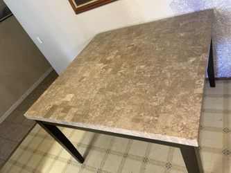 Marble Counter-Height Table + 4 Chairs (Steve Silver)