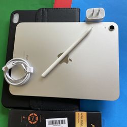 256gb Apple IPad 10th Generation (10.9” Liquid / 2022 model) with pen, keyboard, case & Accessories (warranty 2026) 