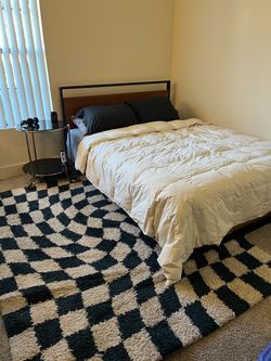 Queen Bed Frame w/ Mattress