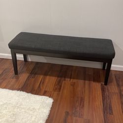 Linen Upholstered (Heather Gray) Bench