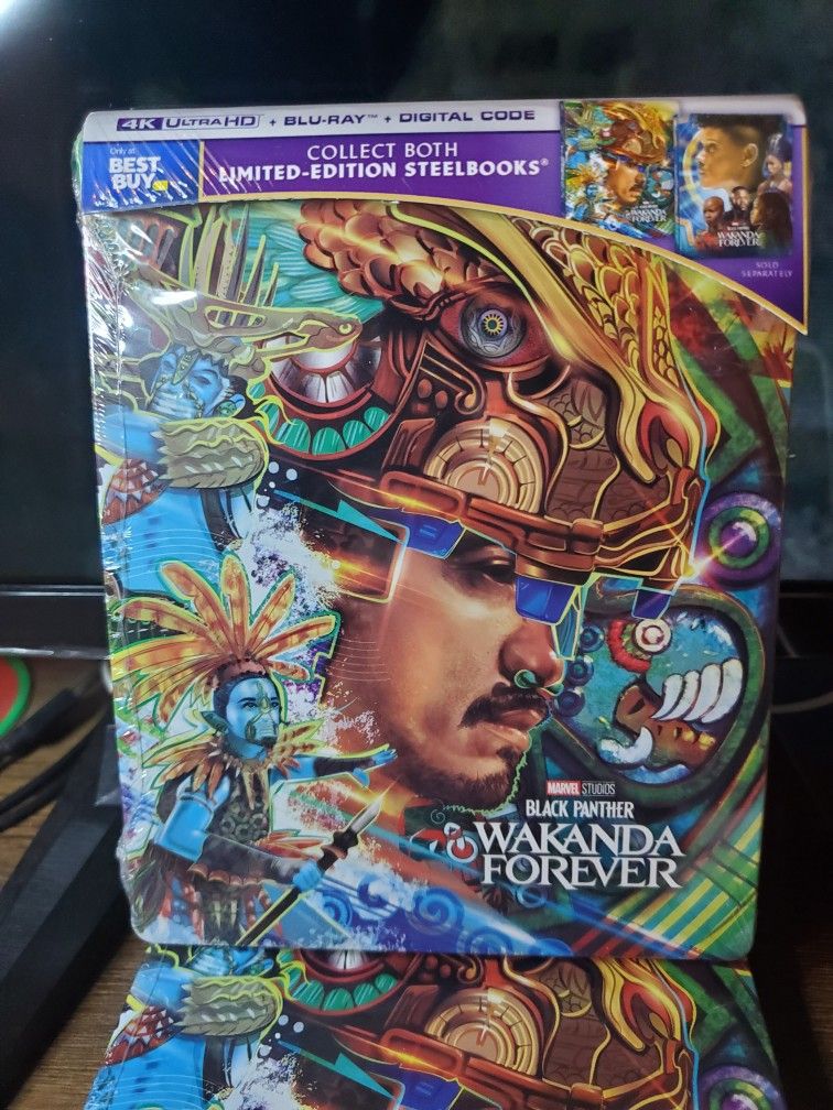 Black Panther Wakanda Forever 4k Bluray Steelbook