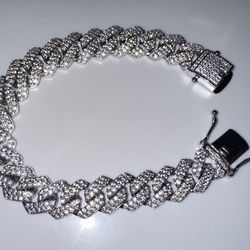 New Sterling silver Miami Cuban link bracelet 925