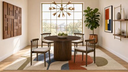 Sale... Sale... 5 Pc 47" Round Modern Dining set. 3 Colors to choose!!