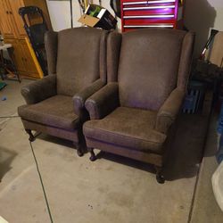 2 Wingback Chairs