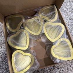 Gold Heart Boxes 