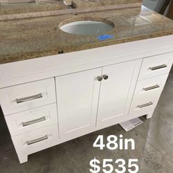 48in Bathroom Vanity With Top