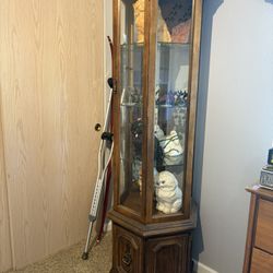 Octagonal Display Case Curio Cabinet