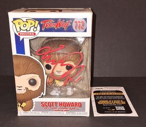 🔥 Michael J. Fox autographed Funko Teen Wolf Scott Howard JSA COA 🔥