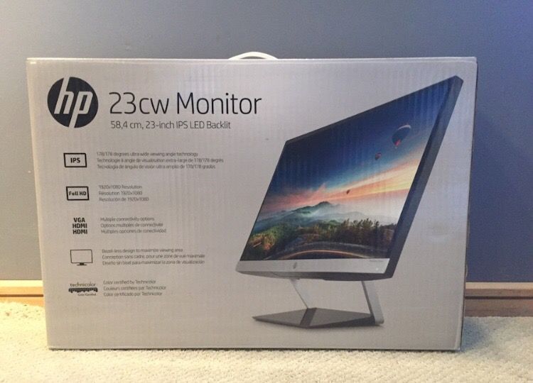 HP Pavilion 23cw - 23” IPS LED Monitor