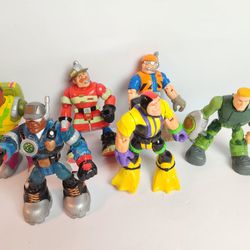 Vintage Rescue Heroes lot of 6. 