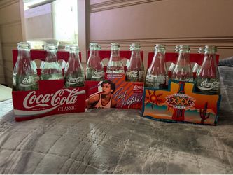 Empty Coca-Cola bottles