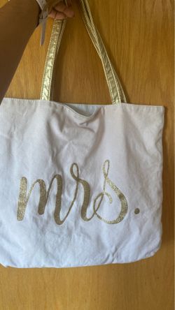 Double sided Bride and Mrs. Side bag