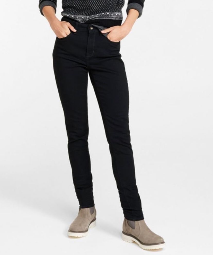 L.L.Bean Women's True Shape Jeans, High-Rise size 18 tall