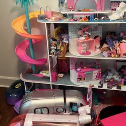 Lol Dollhouse, Airplane, Camper and Dolls