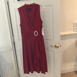 Size 14. Fancy Red Dress. Never Worn. $30 OBO
