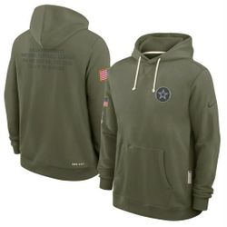 New!  2025 Dallas Cowboys Salute To Service Hoodie XL 