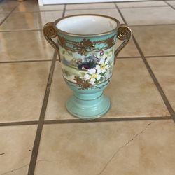 Nippon Hand Painted Vase 