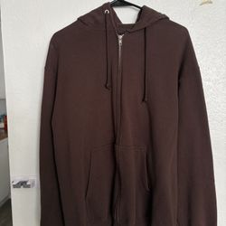 Brown Zip Up Jacket 