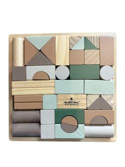 🎁 Hearth & Hand with Magnolia Toy Building Wood Blocks Set - 43pc -🆕