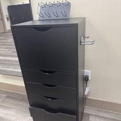 Hair Stylist Station File Cabinet 5 Drawer