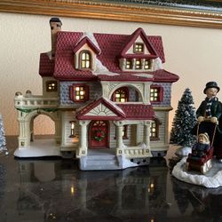 VINTAGE CHRISTMAS VILLAGE DECOR CLAIRBORNE ESTATE, VICTORIAN SERIES