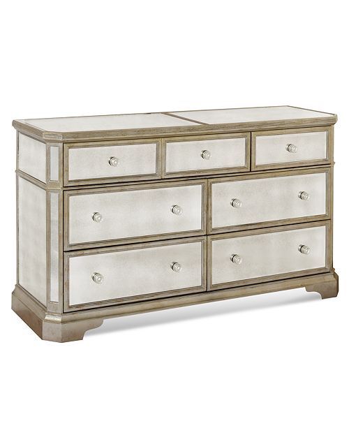 Z gallerie Brand new Borghese gold leaf 7 drawer mirrored dresse