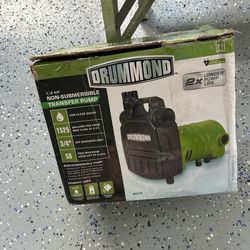 Drummond1/2 Hp Nonsubmersable Transfer Pump