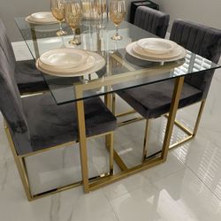 Dining Table Glass With Chairs