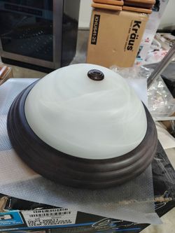 Beautiful Metal/Glass Ceiling Light Fixture