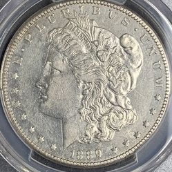 1889-CC Morgan Silver Dollar