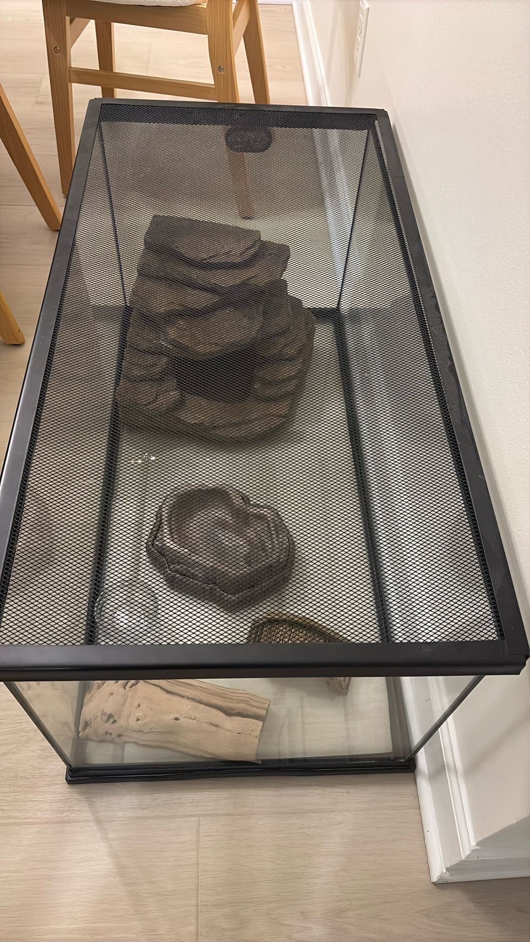 Glass REPTILE cage 60 GALLON