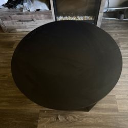 Black Round Table 