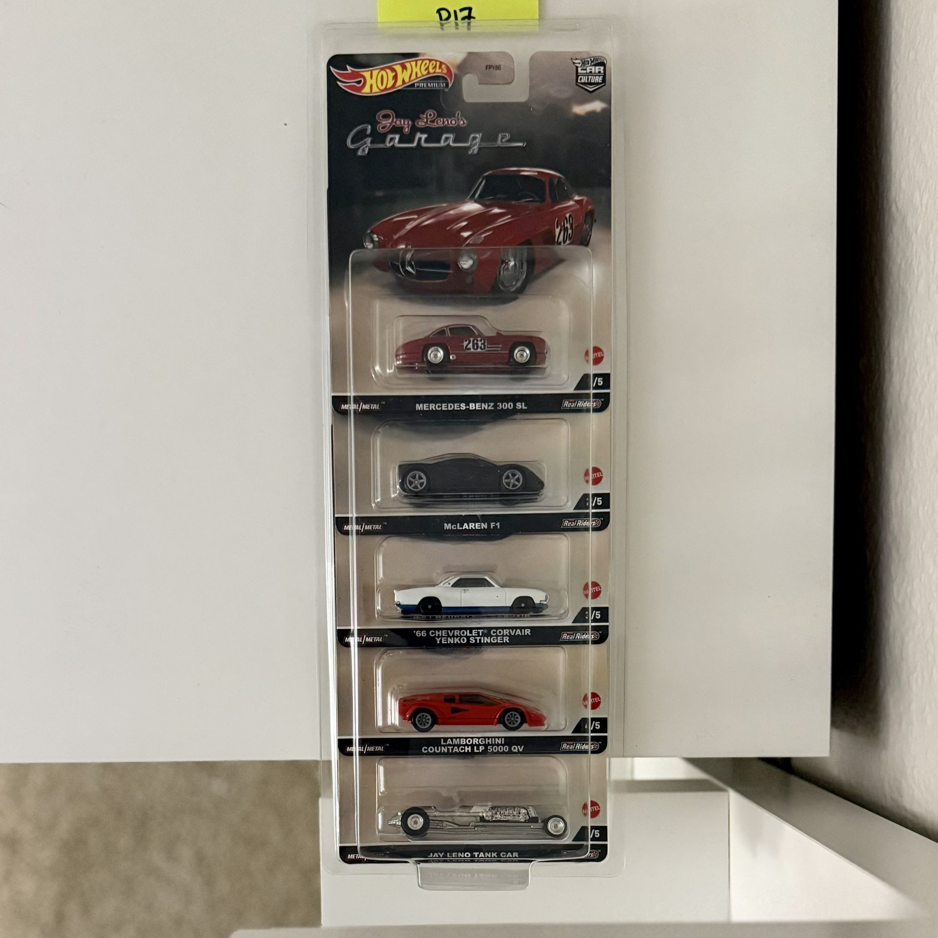 Hot Wheels Jay Leno’s Garage | Set Of 5 w/case