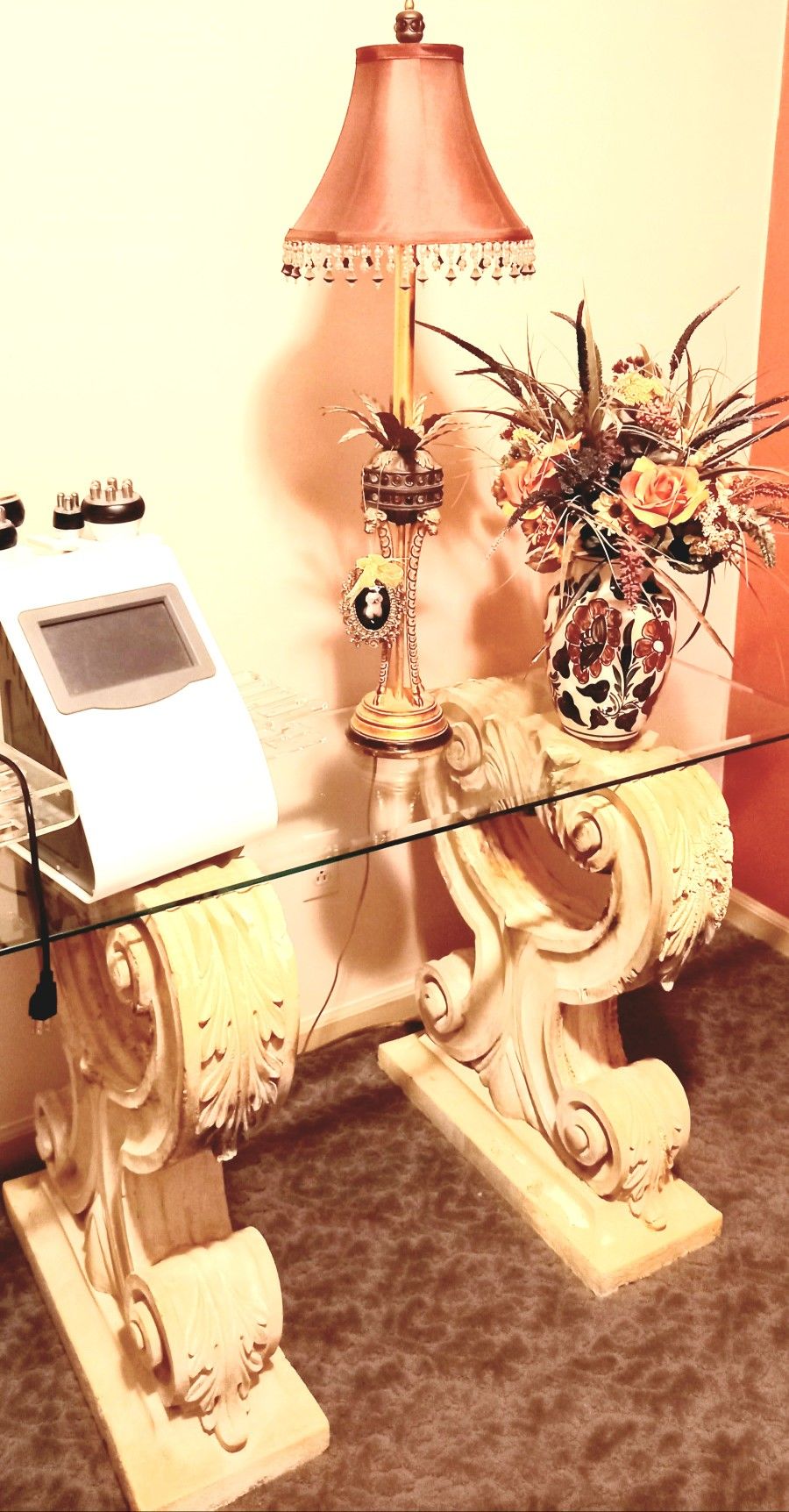 Console Table Acanthus Greek Antique