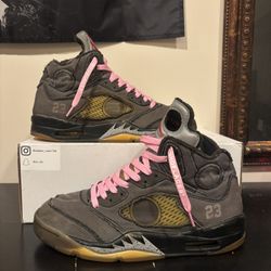 off white jordan 5 size 9.5