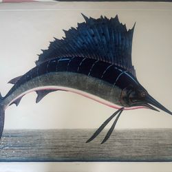 Dan Mitra Hand-Colored Etching Print "Sailfish” 97/750 Signed!