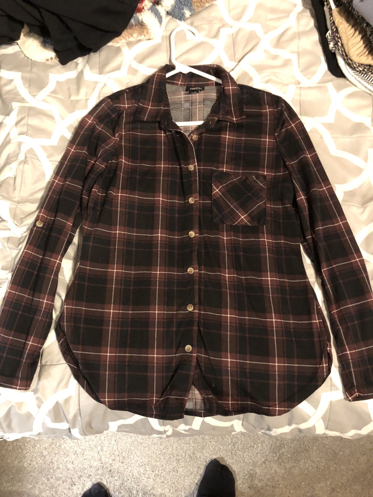 Rue 21 red flannel