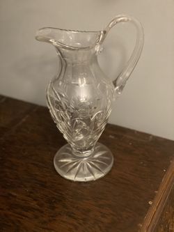 Lead Crystal Pinwheel Cut Pitcher